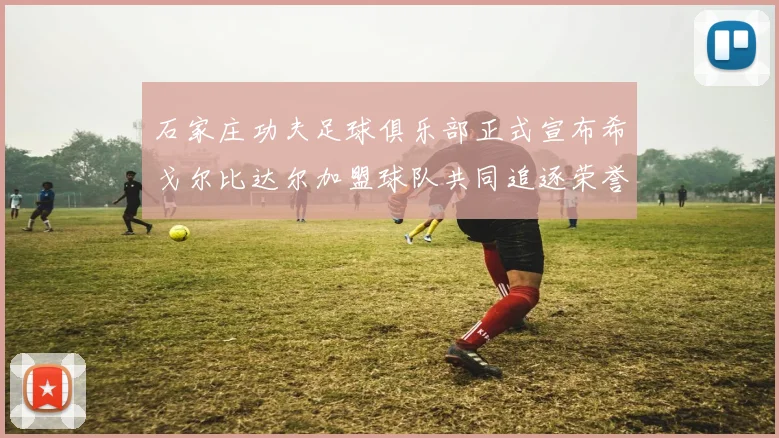 石家庄功夫足球俱乐部正式宣布希戈尔比达尔加盟球队共同追逐荣誉